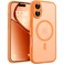 TOCOL for Phone 17 Case Compatible with Magsafe Charger Full Camera Protection Drop Protection Translucent Matte Phone Case for Phone 17 63 inch Orange