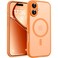TOCOL for Phone 17 Case Compatible with Magsafe Charger Full Camera Protection Drop Protection Translucent Matte Phone Case for Phone 17 63 inch Orange