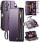 Defencase Compatible with Galaxy A54 5G Case Wallet with RFID Blocking Card Holder for Women Men PU Leather Magnetic Snap Flip Zipper Strap Wallet Phone Case Fit for Samsung Galaxy A54 5G Purple