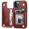 ONETOP Compatible with iPhone 12 Compatible with iPhone 12 Pro Wallet Case with Card Holder PU Leather Kickstand Card Slots Case Double Magnetic Clasp Durable Shockproof Cover 61 InchBrown