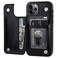 ONETOP Compatible with iPhone 12 Compatible with iPhone 12 Pro Wallet Case with Card Holder PU Leather Kickstand Card Slots Case Double Magnetic Clasp Durable Shockproof Cover 61 InchBlack