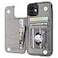 ONETOP Compatible with iPhone 12 Compatible with iPhone 12 Pro Wallet Case with Card Holder PU Leather Kickstand Card Slots Case Double Magnetic Clasp Durable Shockproof Cover 61 InchGray