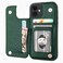 ONETOP Compatible with iPhone 12 Compatible with iPhone 12 Pro Wallet Case with Card Holder PU Leather Kickstand Card Slots Case Double Magnetic Clasp Durable Shockproof Cover 61 InchGreen