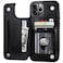 ONETOP Compatible with iPhone 12 Pro Max Wallet Case with Card HolderPU Leather Kickstand Card Slots Case Double Magnetic Clasp and Durable Shockproof Cover 67 InchBlack