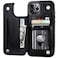 ONETOP Compatible with iPhone 12 Pro Max Wallet Case with Card HolderPU Leather Kickstand Card Slots Case Double Magnetic Clasp and Durable Shockproof Cover 67 InchBlack