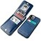 KIHUWEY Compatible with iPhone 12 Pro Max Case Wallet with Credit Card Holder Premium Leather Magnetic Clasp Kickstand Heavy Duty Protective Cover for iPhone 12 Pro Max 67 InchBlue