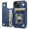 ONETOP Compatible with iPhone 13 Mini Wallet Case with Card Holder PU Leather Kickstand Card Slots Case Double Magnetic Clasp and Durable Shockproof Cover 54 InchBlue