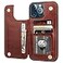 ONETOP Compatible with iPhone 13 Pro Max Wallet Case with Card HolderPU Leather Kickstand Card Slots Case Double Magnetic Clasp and Durable Shockproof Cover 67 InchBrown