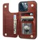 ONETOP Compatible with iPhone 13 Pro Max Wallet Case with Card HolderPU Leather Kickstand Card Slots Case Double Magnetic Clasp and Durable Shockproof Cover 67 InchBrown