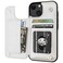 ONETOP Compatible with iPhone 13 Wallet Case with Card Holder PU Leather Kickstand Card Slots Case Double Magnetic Clasp Durable Shockproof Cover 61 InchWhite