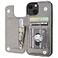 ONETOP Compatible with iPhone 13 Wallet Case with Card Holder PU Leather Kickstand Card Slots Case Double Magnetic Clasp Durable Shockproof Cover 61 InchGray