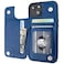 ONETOP Compatible with iPhone 14 Wallet Case with Card Holder PU Leather Kickstand Card Slots Case Double Magnetic Clasp and Durable Shockproof Cover 61 Inch Blue