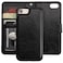 Bocasal for iPhone SE 2022SE 202087 Wallet Case with Card Holder PU Leather Magnetic Detachable Kickstand Shockproof Wrist Strap Removable Flip Cover for iPhone 78SE2SE3 47 inch Black