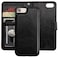 Bocasal for iPhone SE 2022SE 202087 Wallet Case with Card Holder PU Leather Magnetic Detachable Kickstand Shockproof Wrist Strap Removable Flip Cover for iPhone 78SE2SE3 47 inch Black
