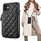 Bocasal Crossbody Wallet Case for iPhone 11 RFID Blocking PU Leather Zipper Handbag Purse Flip Cover Kickstand Folio Case with Card Slots Holder Wrist Strap Lanyard 61 Inch Black