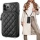 Bocasal Crossbody Wallet Case for iPhone 11 Pro Max RFID Blocking PU Leather Zipper Handbag Purse Flip Cover Kickstand Folio Case with Card Slots Holder Wrist Strap Lanyard 65 Inch Black