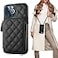 Bocasal Crossbody Wallet Case for iPhone 12 Pro Max RFID Blocking PU Leather Zipper Handbag Purse Flip Cover Kickstand Folio Case with Card Slots Holder Wrist Strap Lanyard 5G 67 Inch Black