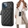 Bocasal Crossbody Wallet Case for iPhone 12 Pro Max RFID Blocking PU Leather Zipper Handbag Purse Flip Cover Kickstand Folio Case with Card Slots Holder Wrist Strap Lanyard 5G 67 Inch Black