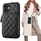 Bocasal Crossbody Wallet Case for iPhone 1212 Pro RFID Blocking PU Leather Zipper Handbag Purse Flip Cover Kickstand Folio Case with Card Slots Holder Wrist Strap Lanyard 5G 61 Inch Black