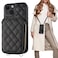 Bocasal Crossbody Wallet Case for iPhone 13 RFID Blocking PU Leather Zipper Handbag Purse Flip Cover Kickstand Folio Case with Card Slots Holder Wrist Strap Lanyard 5G 61 Inch Black