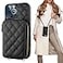 Bocasal Crossbody Wallet Case for iPhone 13 Pro Max RFID Blocking PU Leather Zipper Handbag Purse Flip Cover Kickstand Folio Case with Card Slots Holder Wrist Strap Lanyard 5G 67 Inch Black