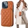 Bocasal Crossbody Wallet Case for iPhone 13 Pro Max RFID Blocking PU Leather Zipper Handbag Purse Flip Cover Kickstand Folio Case with Card Slots Holder Wrist Strap Lanyard 5G 67 Inch Brown