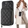 Bocasal Crossbody Wallet Case for iPhone 14 Plus RFID Blocking PU Leather Zipper Handbag Purse Flip Cover Kickstand Folio Case with Card Slots Holder Wrist Strap Lanyard 5G 67 Inch Black
