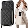 Bocasal Crossbody Wallet Case for iPhone 14 Plus RFID Blocking PU Leather Zipper Handbag Purse Flip Cover Kickstand Folio Case with Card Slots Holder Wrist Strap Lanyard 5G 67 Inch Black