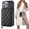 Bocasal Crossbody Wallet Case for iPhone 14 Pro RFID Blocking PU Leather Zipper Handbag Purse Flip Cover Kickstand Folio Case with Card Slots Holder Wrist Strap Lanyard 5G 61 Inch Black