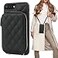 Bocasal Crossbody Wallet Case for iPhone 78 Plus RFID Blocking PU Leather Zipper Handbag Purse Flip Cover Kickstand Folio Case with Card Slots Holder Wrist Strap Lanyard 55 Inch Black