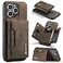 SZHAIYU Leather Wallet Phone Cases Compatible with iPhone 15 Pro Max Case with Card Holder Men 67 2 in 1 Detachable Back Cover Coffee IP 15 Pro Max