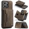 SZHAIYU Leather Wallet Phone Cases Compatible with iPhone 15 Pro Max Case with Card Holder Men 67 2 in 1 Detachable Back Cover Coffee IP 15 Pro Max