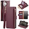 Antsturdy Compatible with iPhone 16 Wallet CaseRFID Blocking PU Leather Phone Case Women Men Kickstand flip Cover Wrist Strap Zipper Credit Card Holder Slots for Apple 16 61Wine Red