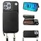 Bocasal Crossbody Wallet Case for iPhone 14 Pro Max RFID Blocking Leather Purse Case with Card Holder Protective Handbag Flip Cover with Zipper Wrist Strap Lanyard for Women 5G 67 Inch Black