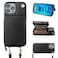 Bocasal Crossbody Wallet Case for iPhone 14 Pro Max RFID Blocking Leather Purse Case with Card Holder Protective Handbag Flip Cover with Zipper Wrist Strap Lanyard for Women 5G 67 Inch Black