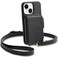ZVE for iPhone 14 Wallet Case Crossbody with Card Holder Zipper Phone Case with Wrist Strap RFID Blocking Purse Cover for Women Compatible with iPhone 14 61 2022Black