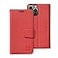 SafeSleeve Wallet Leather Case for iPhone 13 Pro 13 EMF Blocker for Cell Phone with 3 Card Holder Adjustable Stand Magnetic Closure and Magnetic Folio Protection for Daily Use Red
