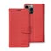 SafeSleeve Wallet Leather Case for iPhone 13 Pro 13 EMF Blocker for Cell Phone with 3 Card Holder Adjustable Stand Magnetic Closure and Magnetic Folio Protection for Daily Use Red