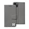 SafeSleeve Wallet Leather Case for iPhone 14 EMF Blocker for Cell Phone with 3 Card Slot Protective Design and Builtin Adjustable Stand for HandsFree Viewing Suitable for Men and Women Grey