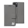 SafeSleeve Wallet Leather Case for iPhone 14 EMF Blocker for Cell Phone with 3 Card Slot Protective Design and Builtin Adjustable Stand for HandsFree Viewing Suitable for Men and Women Grey