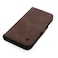 Porter Riley Leather Case Compatible with iPhone 16 Premium Genuine Leather StandCoverWalletFlip Case with Card Slots Horizontal Stand Chocolate Brown