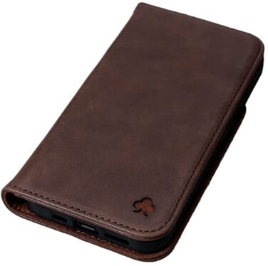 Porter Riley Leather Case for iPhone 8 PlusiPhone 7 Plus Premium Genuine Leather StandCoverWalletFlip Case Chocolate Brown