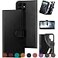 DuckSky for Samsung Galaxy S23 Ultra Genuine Leather Wallet case RFID Blocking4 Credit Card HolderReal Leather Flip Folio Book Phone case Protective Cover Women Men for S23Ultra case Black