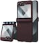 STORMTAL for Samsung Galaxy Z Flip 6 Case Hinge Protection Builtin Screen Protector Wireless Charging Slim Rugged Phone Protective Case for Galaxy Z Flip 6 Wine