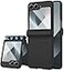 STORMTAL for Samsung Galaxy Z Flip 6 Case Hinge Protection Builtin Screen Protector Wireless Charging Slim Rugged Phone Protective Case for Galaxy Z Flip 6 Black