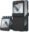 STORMTAL for Samsung Galaxy Z Flip 6 Case Hinge Protection Builtin Screen Protector Wireless Charging Slim Rugged Phone Protective Case for Galaxy Z Flip 6 Black