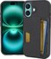 Smartish iPhone 16 Wallet Case Wallet Slayer Vol 2 Slim Protective Credit Card Holder wKickstand Drop Tested Hidden Card Slot Cover Compatible wApple iPhone 16 Black Tie Affair
