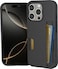 Smartish iPhone 16 Pro Wallet Case Wallet Slayer Vol 2 Slim Protective Credit Card Holder wKickstand Drop Tested Hidden Card Slot Cover Compatible wApple iPhone 16 Pro Black Tie Affair