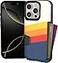 Smartish iPhone 16 Pro Wallet Case Wallet Slayer Vol 1 Slim Protective Credit Card Holder Drop Tested Hidden Credit Card Slot Cover for Apple iPhone 16 Pro Striped Up