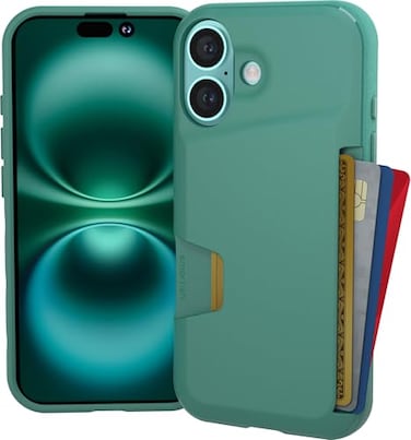 Smartish iPhone 16 Wallet Case Wallet Slayer Vol 1 Slim Protective Credit Card Holder Drop Tested Hidden Credit Card Slot Cover for Apple iPhone 16 So Jaded
